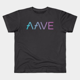 AAVE  Crypto Cryptocurrency Ghost  coin token Kids T-Shirt